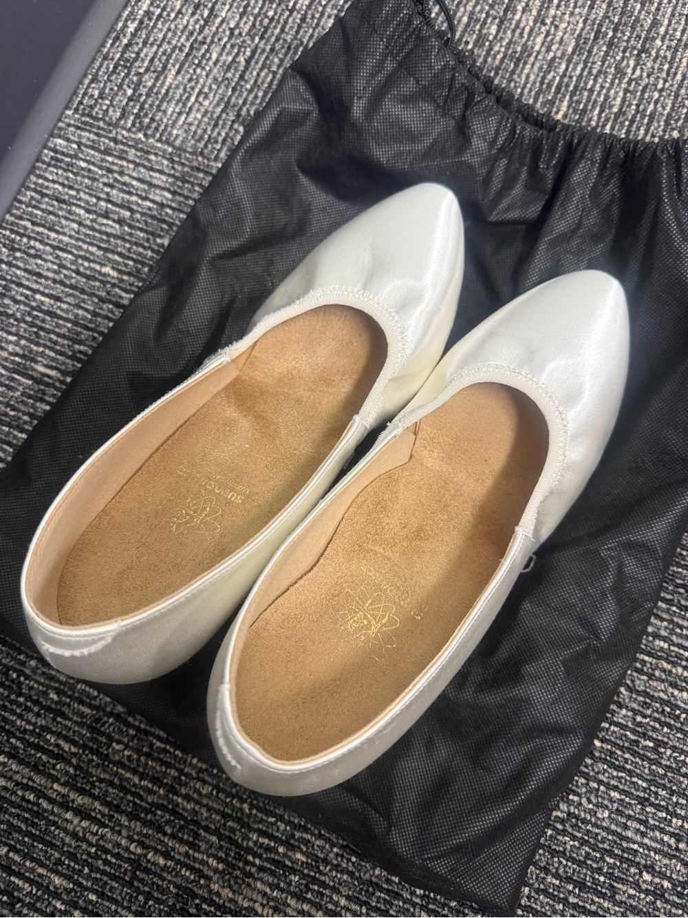 Supadance Ballroom Dance Shoes Model 1008 in 6W UK size, White Satin